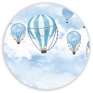 Painel Redondo - Balao Azul - Sublimado 3D