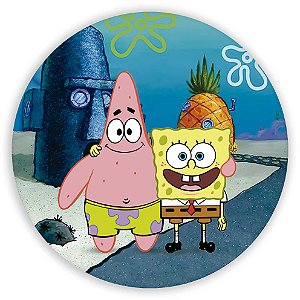 Painel Redondo - Bob Esponja - Sublimado 3D