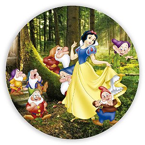 Painel Redondo - Branca de Neve - Sublimado 3D