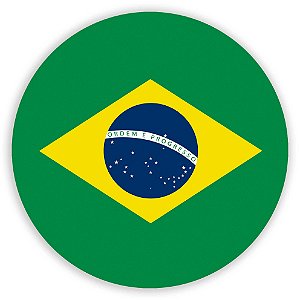 Painel Redondo - Brasil - Sublimado 3D