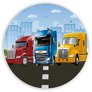 Painel Redondo - Caminhao - Sublimado 3D