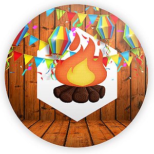 Painel Redondo - Festa Junina - Sublimado 3D