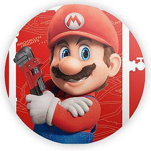 Painel Redondo - Super Mario Bros - Sublimado 3D