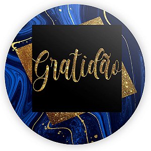 Painel Redondo - Gratidão - Sublimado 3D