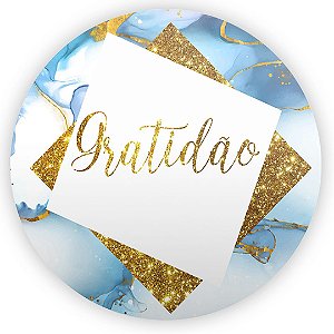 Painel Redondo - Gratidão - Sublimado 3D