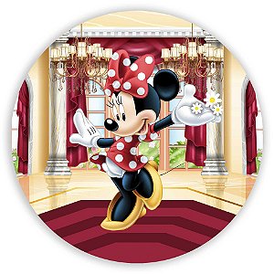 Painel Redondo - Minnie - Sublimado 3D