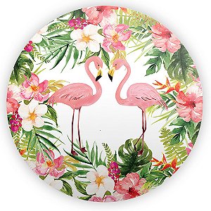Painel Redondo - Flamingo - Sublimado 3D