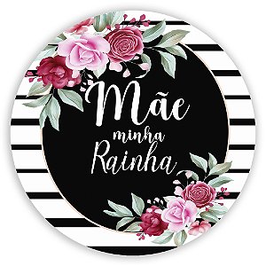 Painel Redondo - Dia das Mães - Sublimado 3D