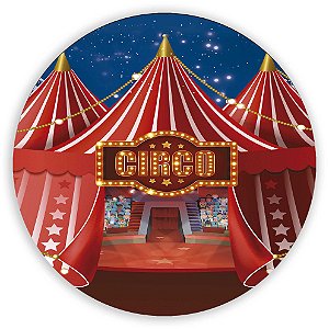 Painel Redondo - Circo - Sublimado 3D