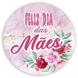 Painel Redondo - Dia das Mães - Sublimado 3D
