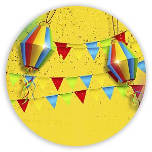 Painel Redondo - Festa Junina - Sublimado 3D