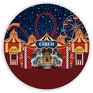 Painel Redondo - Circo - Sublimado 3D