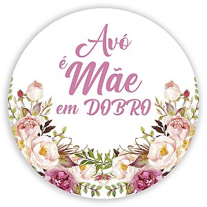 Painel Redondo - Dia das Mães - Sublimado 3D