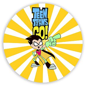 Painel Redondo - Teen Titans - Sublimado 3D