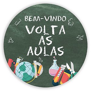 Painel Redondo - Volta as Aulas - Sublimado 3D