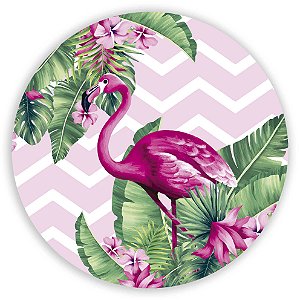 Painel Redondo - Flamingo - Sublimado 3D