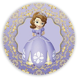 Painel Redondo - Princesa Sofia  - Sublimado 3D