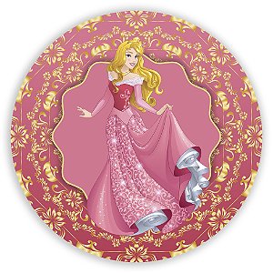 Painel Redondo - Princesa Aurora  - Sublimado 3D