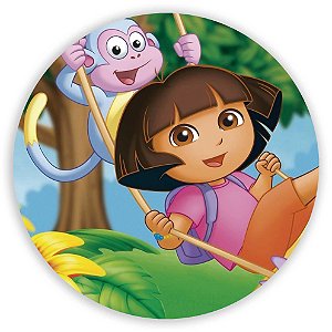 Painel Redondo - Dora Aventureira - Sublimado 3D