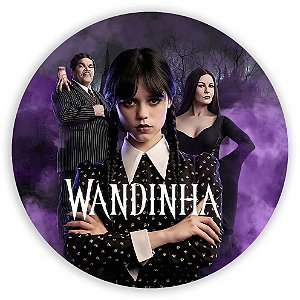 Painel Redondo - Wandinha  - Sublimado 3D