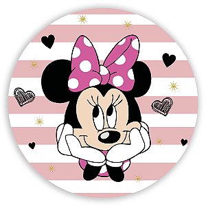 Painel Redondo - Minnie - Sublimado 3D