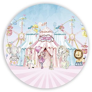 Painel Redondo - Circo - Sublimado 3D