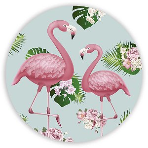 Painel Redondo - Flamingo - Sublimado 3D