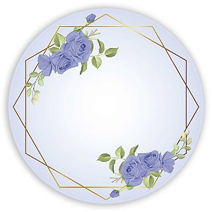 Painel Redondo - Floral Geometrico - Sublimado 3D