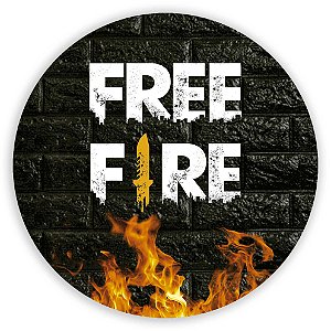 Painel Redondo - Free Fire - Sublimado 3D