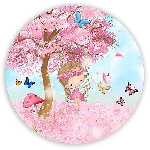 Painel Redondo - Fada - Sublimado 3D