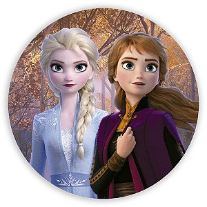 Painel Redondo - Frozen - Sublimado 3D