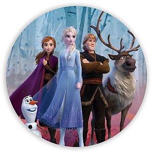 Painel Redondo - Frozen - Sublimado 3D