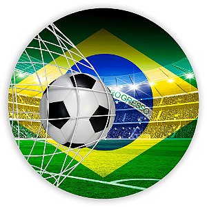 Painel Redondo - Brasil - Sublimado 3D