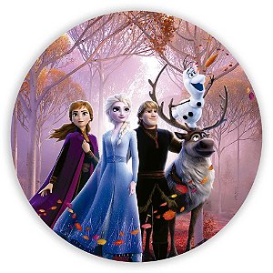 Painel Redondo - Frozen - Sublimado 3D