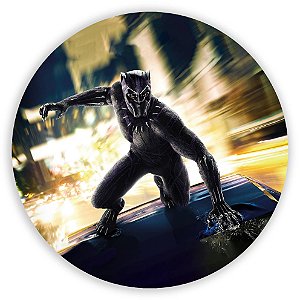 Painel Redondo - Pantera Negra - Sublimado 3D