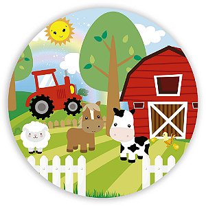 Mini Painel - Fazendinha Azul - Sublimado 3D