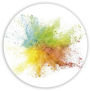 Mini Painel - Explosão de Pó Colorido - Sublimado 3D