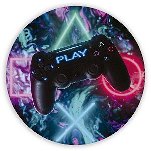 Painel Redondo - Video Games - Sublimado 3D