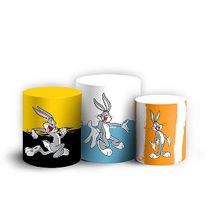 Trio Cilindro - Looney Tunes - Sublimado 3D + Elástico