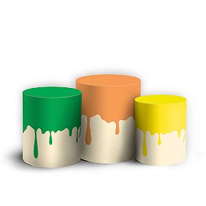 Trio Cilindro -  ABC - Sublimado 3D + Elástico