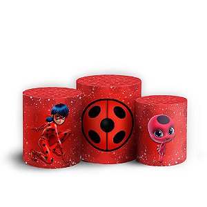 Trio Cilindro - Ladybug - Sublimado 3D + Elástico