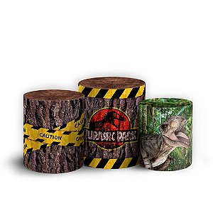 Trio Cilindro - Jurassic World - Sublimado 3D + Elástico
