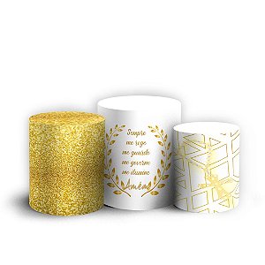Trio Cilindro - Batizado - Sublimado 3D + Elástico