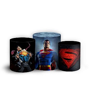 Trio Cilindro -  Super Homem - Sublimado 3D + Elástico