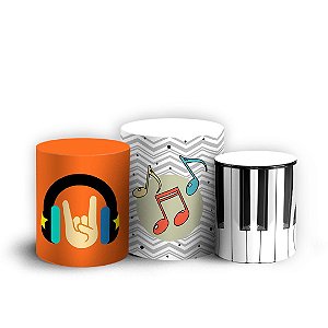 Trio Cilindro - Instrumentos - Sublimado 3D + Elástico