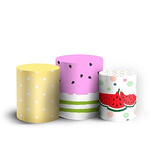 Trio Cilindro - Magali - Sublimado 3D + Elástico