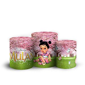 Trio Cilindro -  Mulan - Sublimado 3D + Elástico