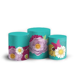 Trio Cilindro -  Dia das Mulheres - Sublimado 3D + Elástico