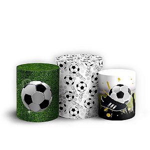 Trio Cilindro - Futebol - Sublimado 3D + Elástico