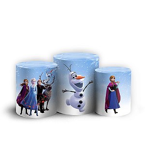 Trio Cilindro - Frozen - Sublimado 3D + Elástico